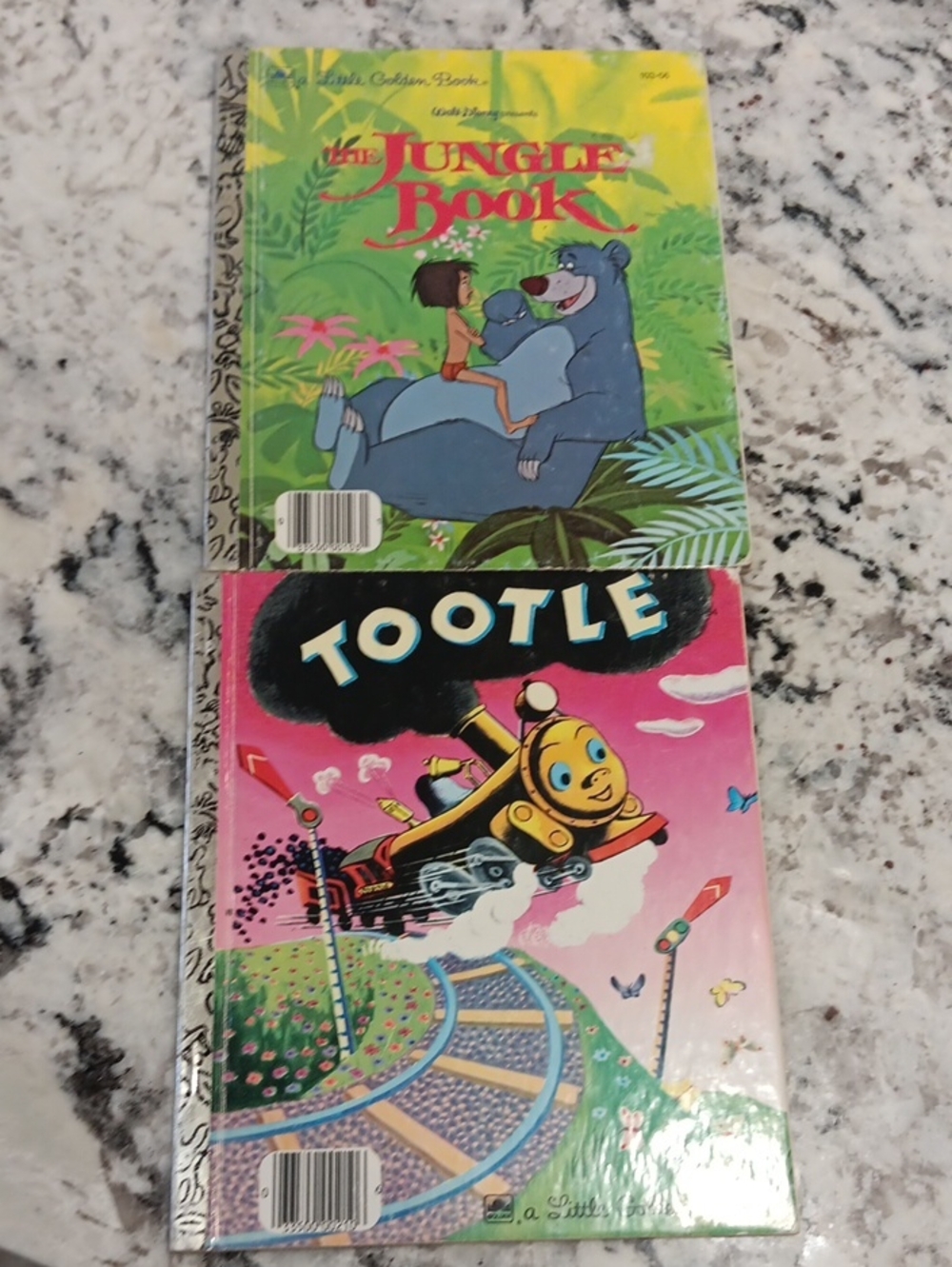 2 Vintage Little Golden Books The Jungle Book & Tootle